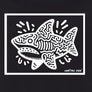 T-shirt breton Requin Pop Art - Homme