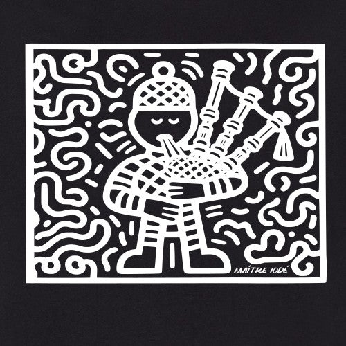 T-shirt breton/celtique Bagpipe Player Pop Art - Homme