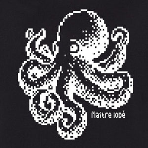 T-shirt breton Pieuvre Pixel Art - Homme