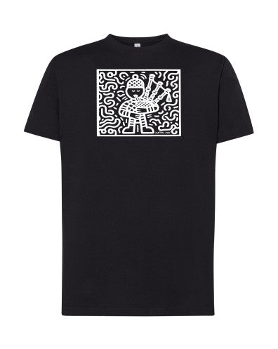 T-shirt breton/celtique Bagpipe Player Pop Art - Homme