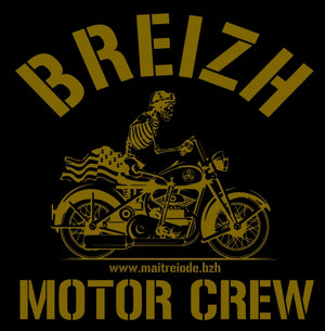 Sweat capuche poche kangourou breton Breizh Motor Crew - Homme