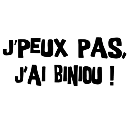 Sticker - Autocollant Breton J'peux pas, J'ai Biniou !