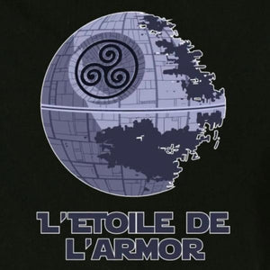 T-shirt breton humoristique L'Etoile de l'Armor - Adultes/Enfants-T shirt breton humoristique Black Blanc Breizh-Maître Iodé-Maître Iodé