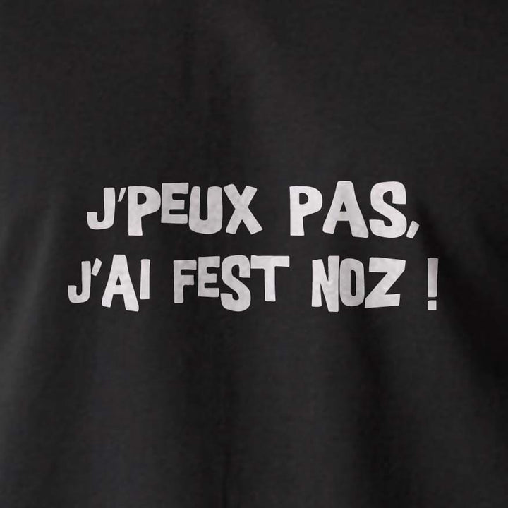 T-shirt breton humoristique J'peux pas, J'ai Fest Noz ! - Adultes/Enfants-T shirt breton humoristique Black Blanc Breizh-Maître Iodé-Maître Iodé