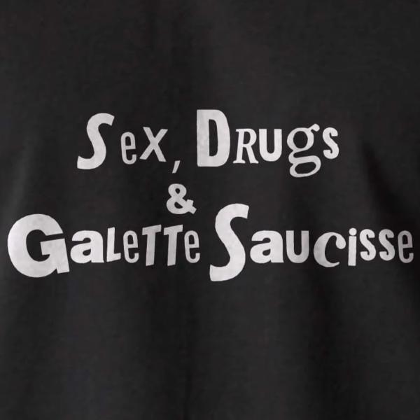 Sweat capuche poche kangourou breton Sex, Drugs and Galette Saucisse - Homme